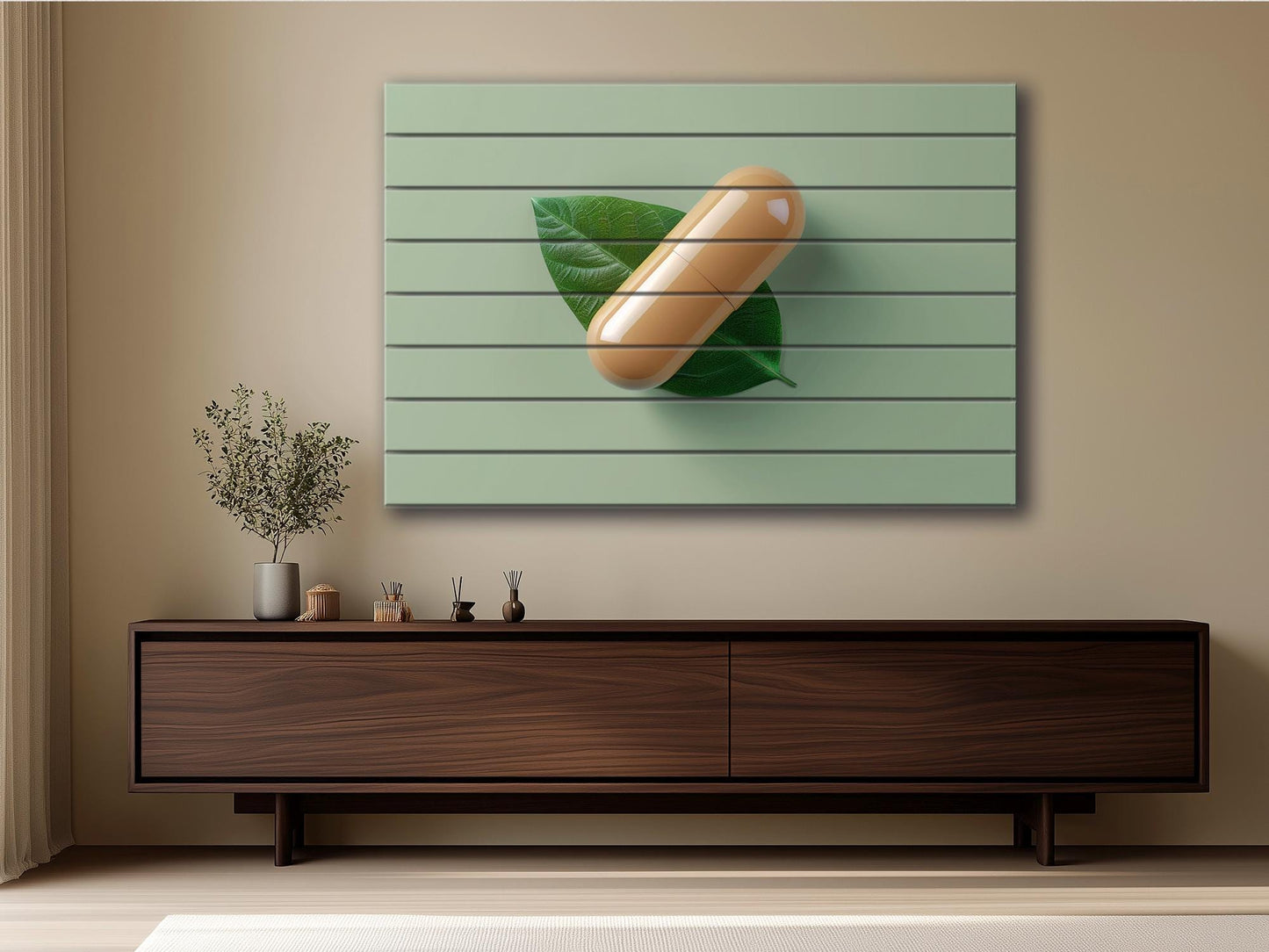 Wood Wall Art – Abstract Medicines Art on Smooth Linden Wood | Pharmacy Decor