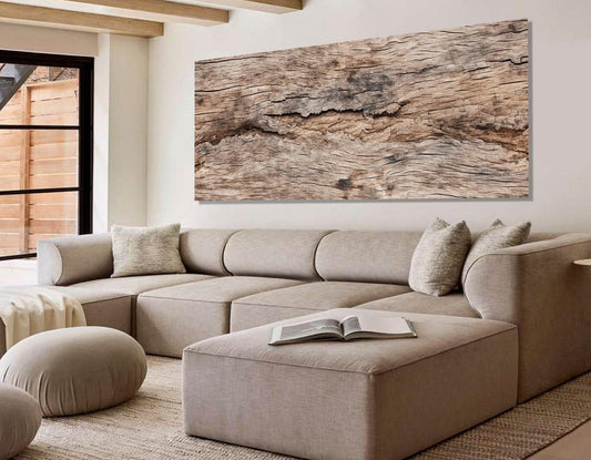 Wood Texture Canvas Print – Modern Wall Art | Soft Tone Wooden Wall Decor, Ready to Hang