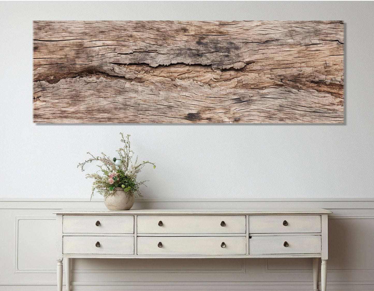 Wood Texture Canvas Print – Modern Wall Art | Soft Tone Wooden Wall Decor, Ready to Hang