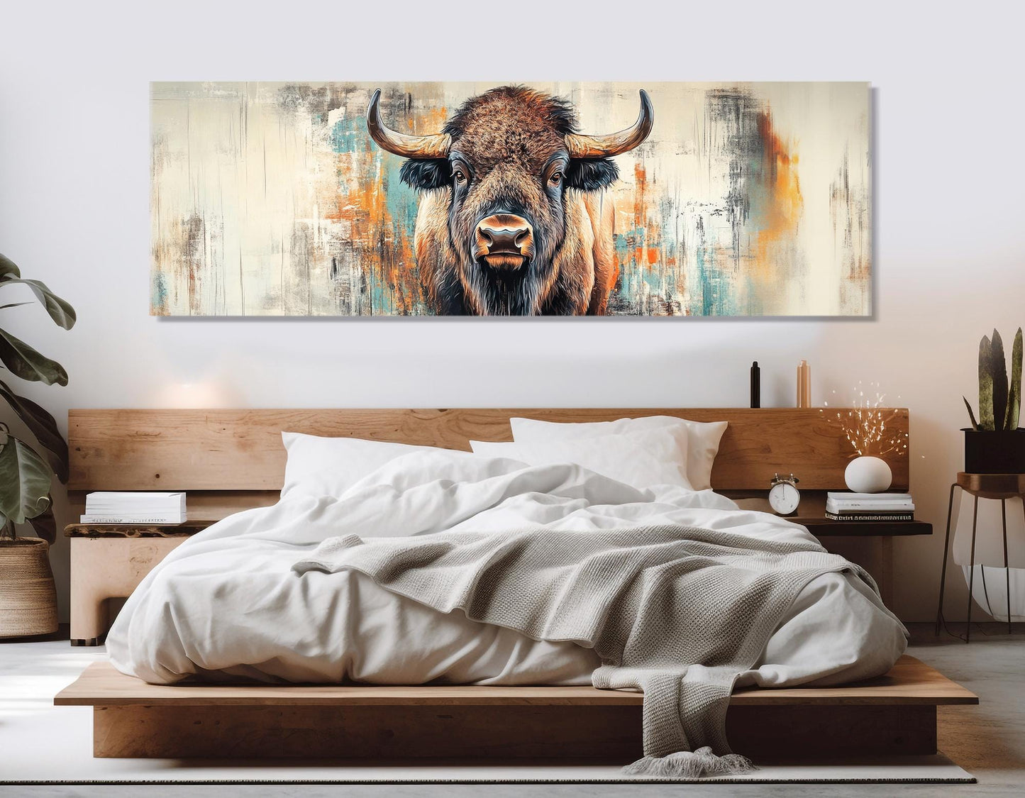 Bison Canvas Print – Farmhouse Wall Decor | Framed Canvas Art, Ready to Hang
