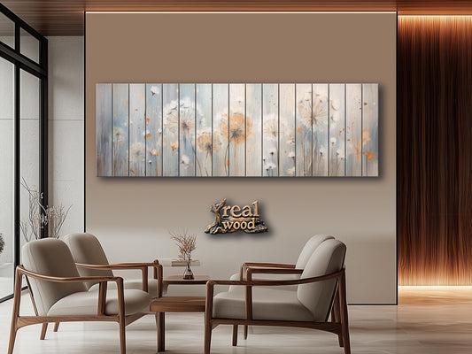 Rustic Wood Wall Art – Floral Wood Decor with Long Lasting Colors & Cozy Style
