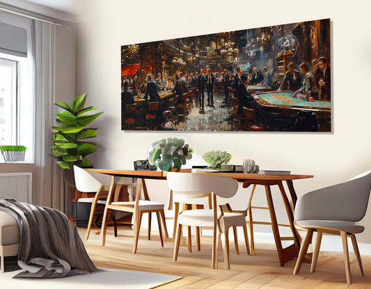 Monte Carlo Canvas Print – Vintage Casino Wall Art | Framed Ready to Hang