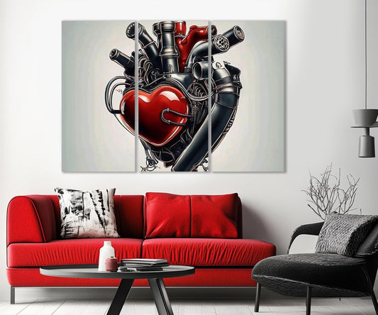 Engine Canvas Print – Abstract Engine Art | Workshop Wall Art, Ready to Hang