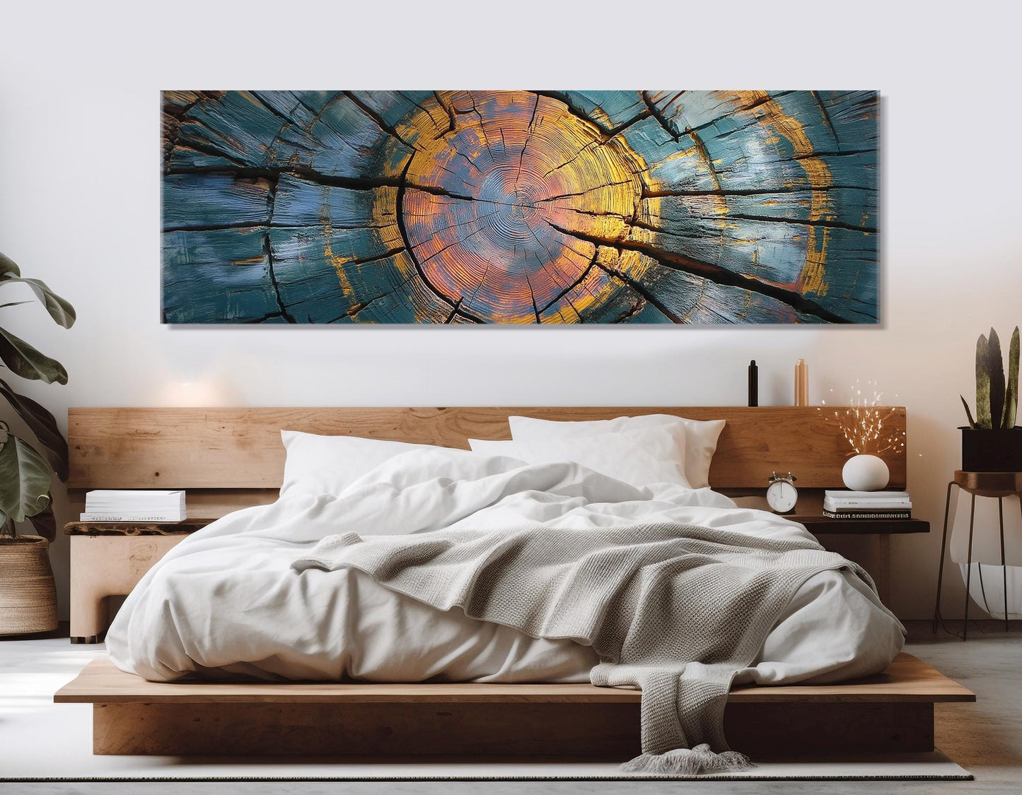 Wood Texture Canvas - Framed & Ready To Hang Gallery Wrapped Cotton Print