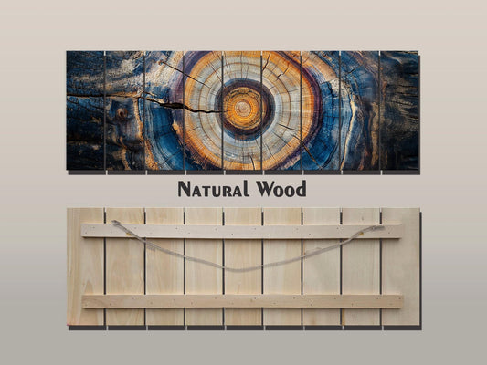 Abstract Wood Texture PRINT on Natural Wood