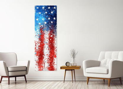 American Flag Canvas Art – Framed Canvas Print | Patriotic Wall Decor Ready to Hang