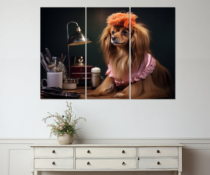Puppy Canvas Print - Groomer Wall Art | Framed Canvas Art Ready to Hang
