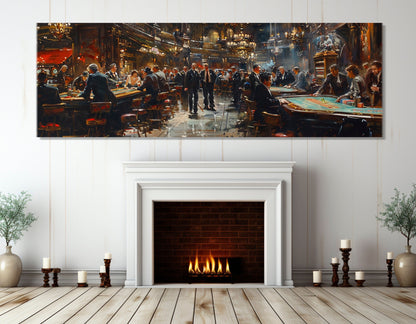 Monte Carlo Canvas Print – Vintage Casino Wall Art | Framed Ready to Hang