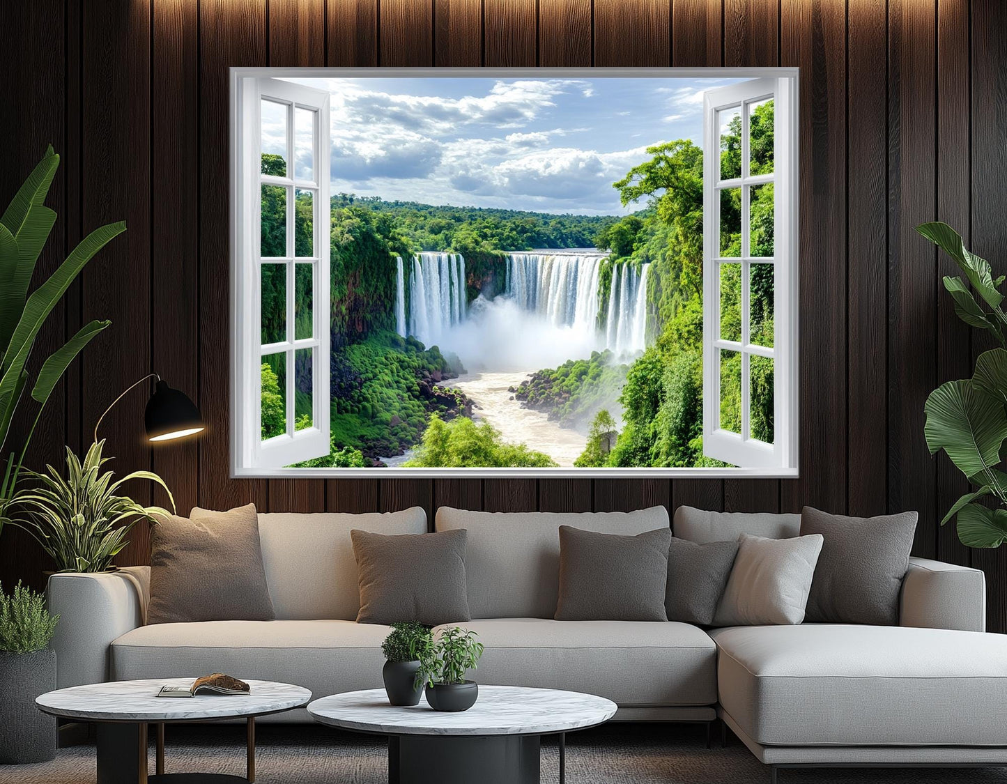 Iguazu Falls Canvas Print – Gallery Wrapped Cotton Canvas | Ready to Hang Waterfall Wall Art