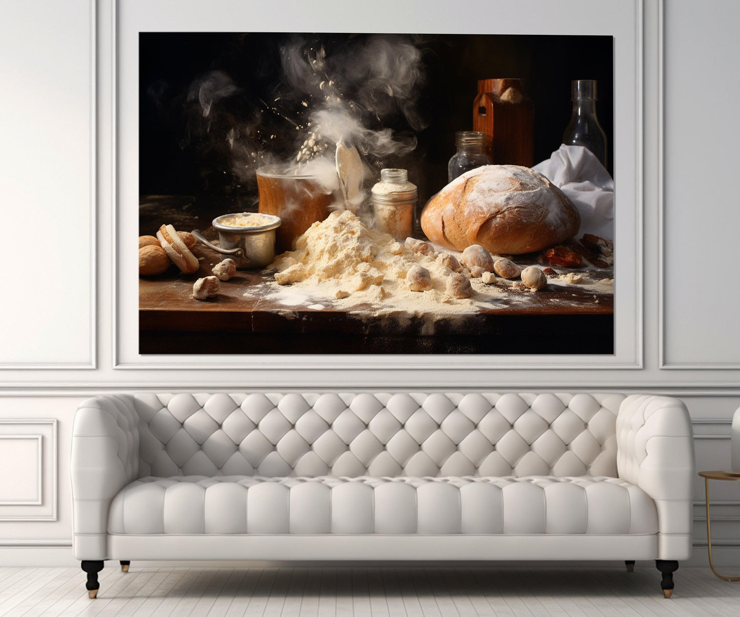 Bakery Wall Decor – Bread Canvas Print | Framed Kitchen Baking Art Gift