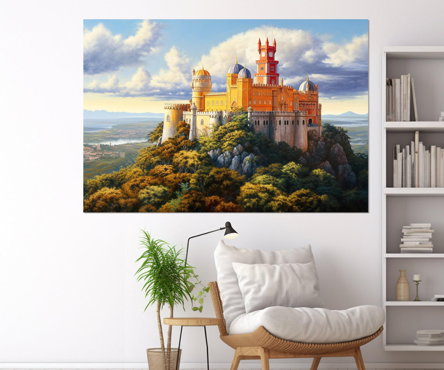Pena Palace Canvas Print – Portugal Wall Art | Framed Floating Frame Ready to Hang