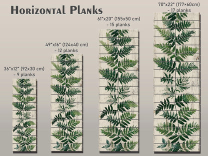 Wood Wall Art - Fern Leaf Botanical Art Printed on Wood – Rustic Nature Wall Decor – Greenery Painting Print for Your Home