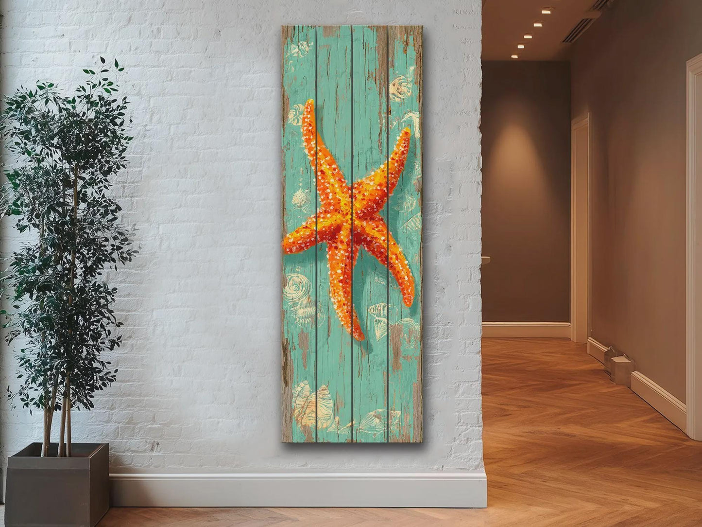 Rustic Wood Wall Art – Handcrafted Coastal Art | Wooden Wall Hanging | Beach House Decor