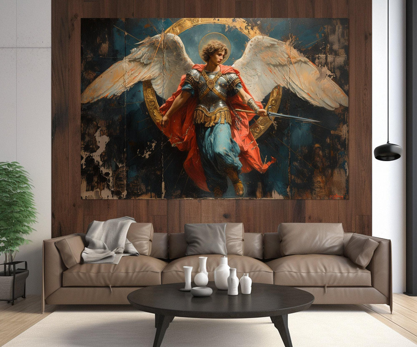 Saint Michael Canvas Print - Christian Wall Art | Ready to Hang Gallery Wrapped Canvas