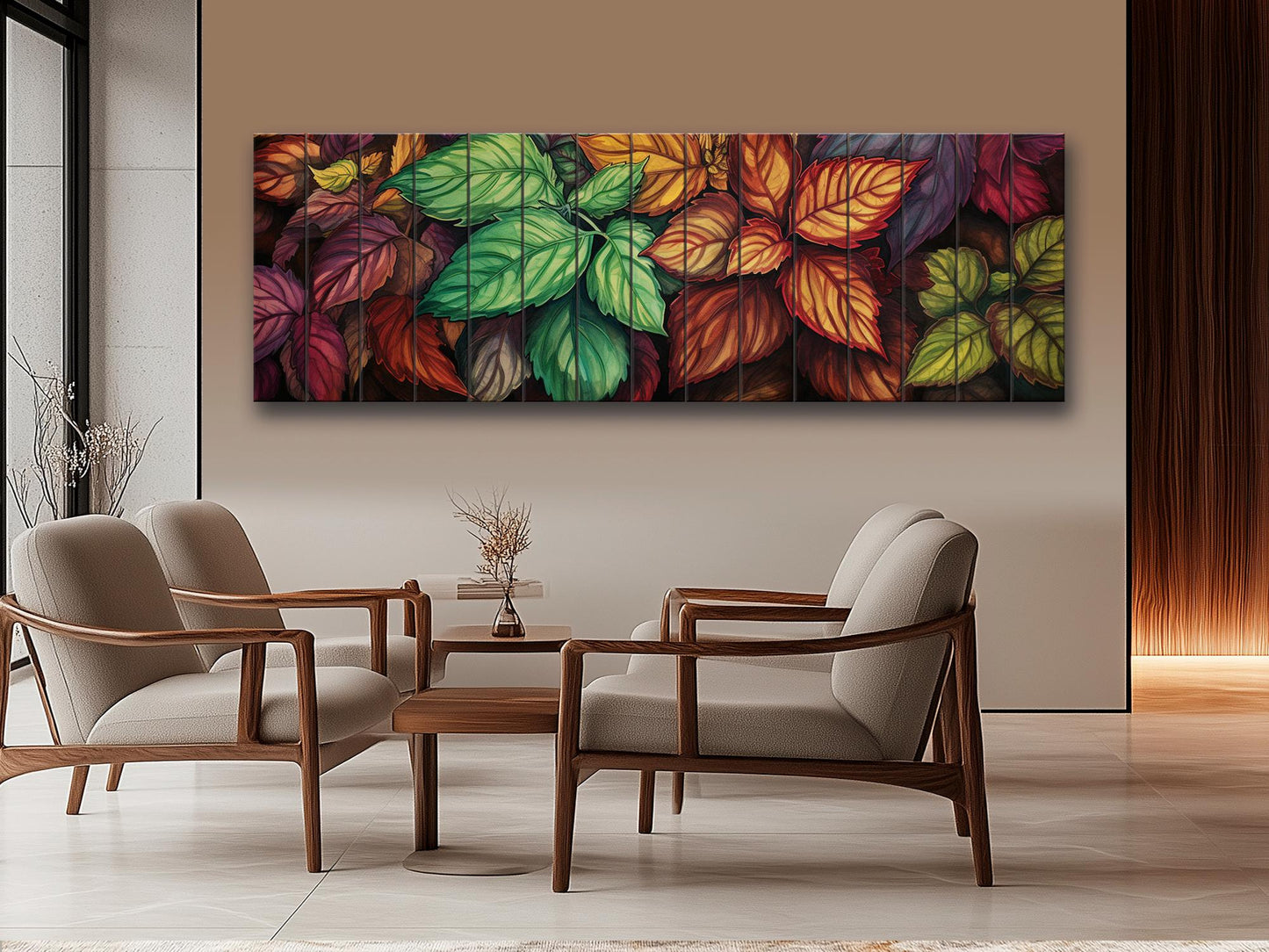 Wood Wall Art | Vibrant Floral Wood Print on Natural Planks | Rustic Farmhouse Decor