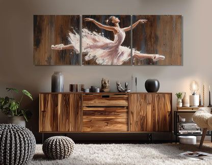 Ballerina Canvas Print - Ballet Wall Art | Framed & Ready to Hang Gallery Wrapped Canvas