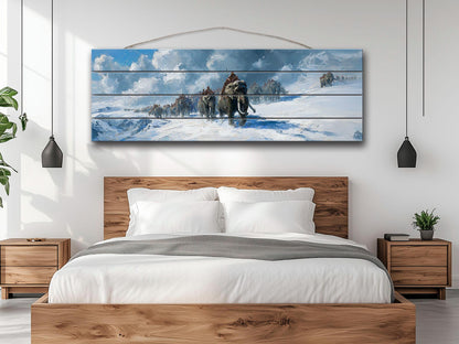 Hannibal Barca Wood Print – Alpine Crossing Historical Wall Art on Wood Panel