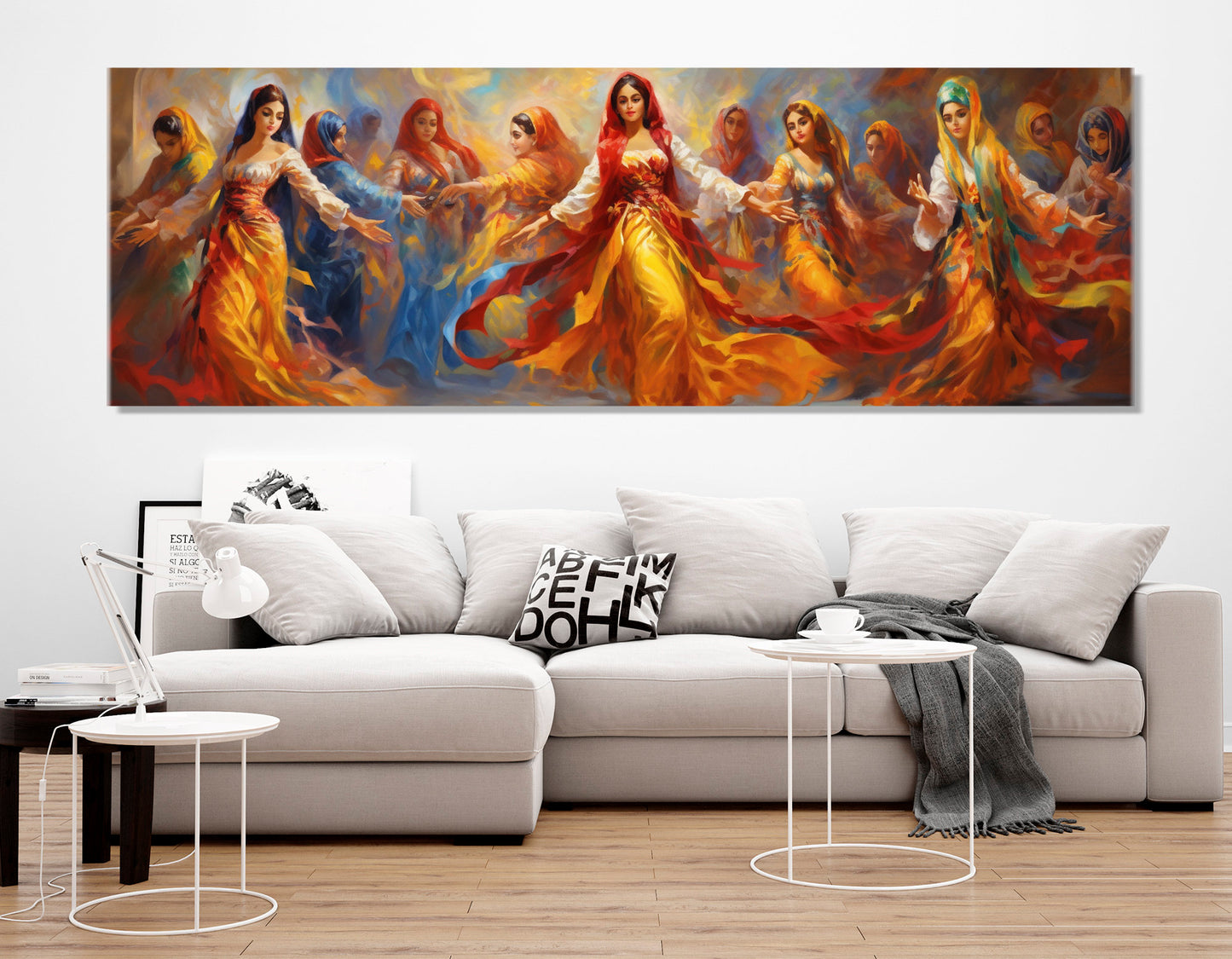 Arab Women Canvas Print - Framed Oriental Wall Art | Ready to Hang Cotton Canvas