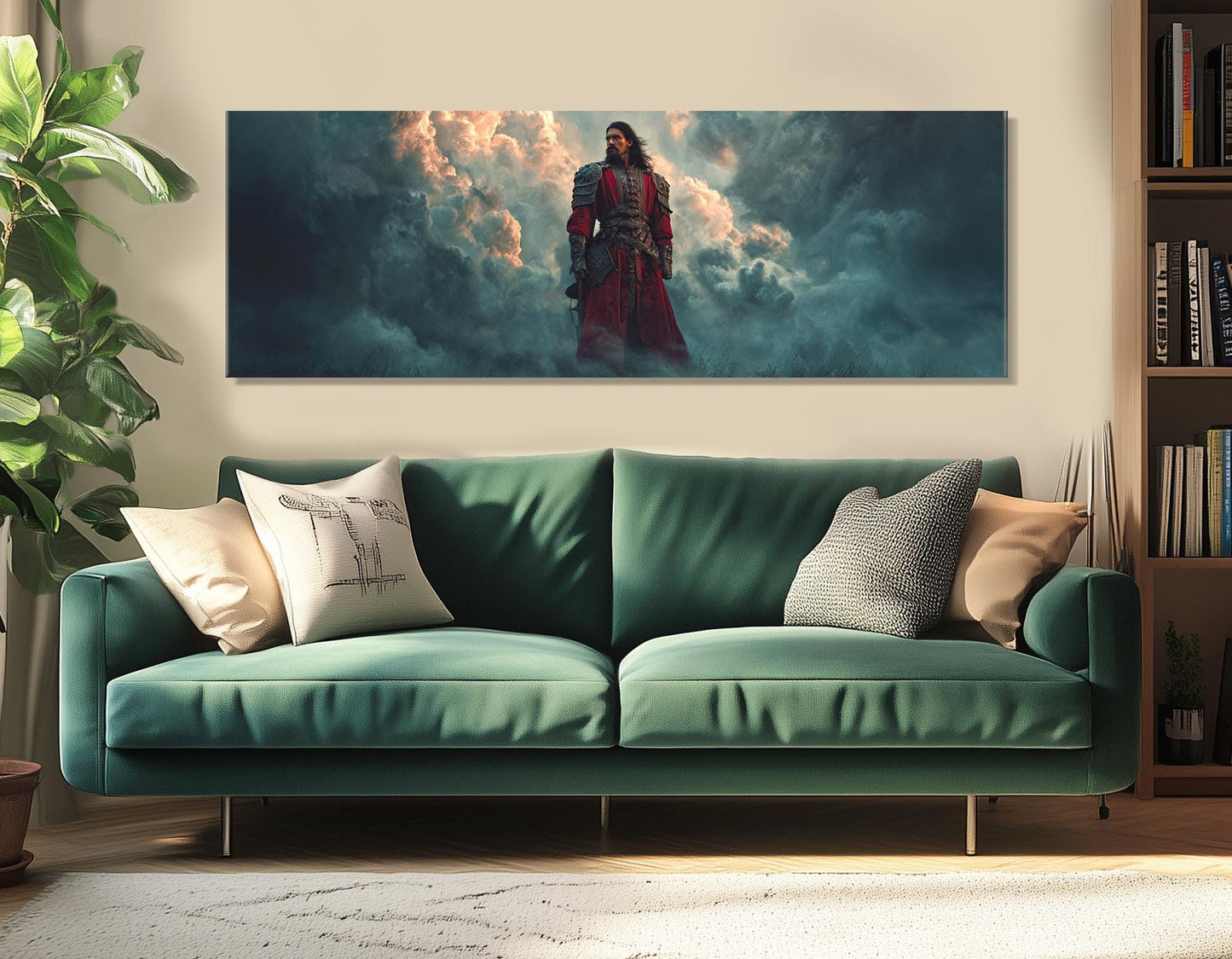 Vlad The Impaler Canvas Gothic Wall Art – Framed Gallery Wrapped Print Ready To Hang