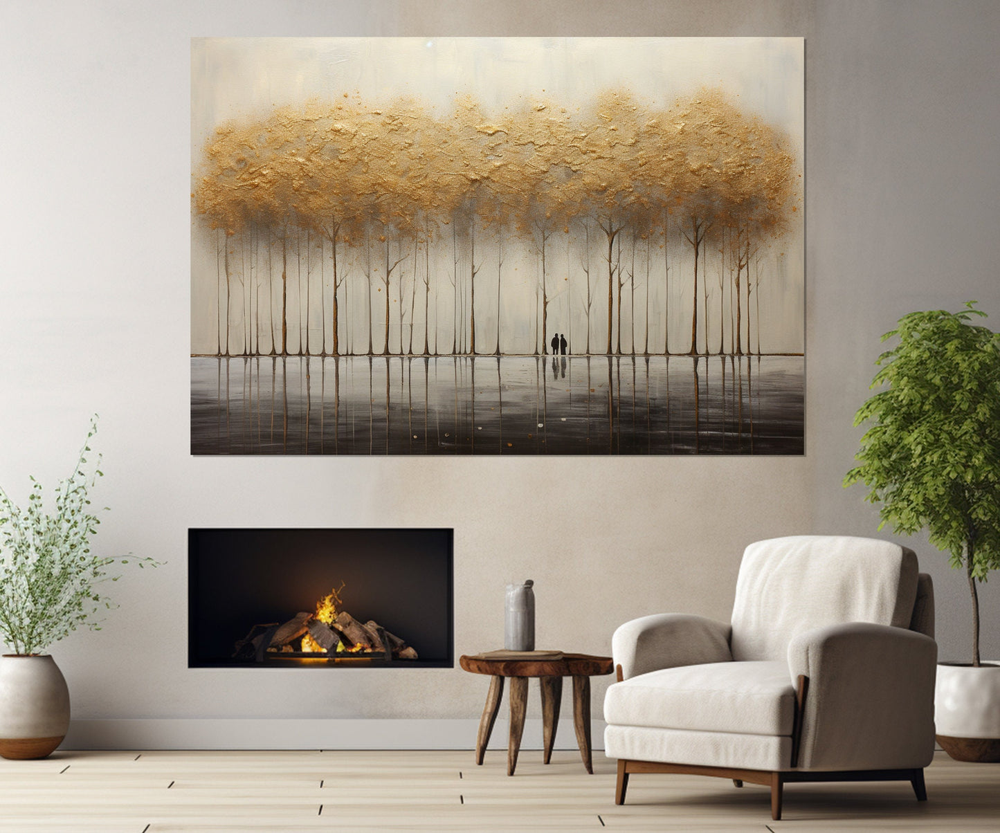 Romantic Wall Art – Minimalist Canvas Art | Framed Canvas Print, Ready to Hang