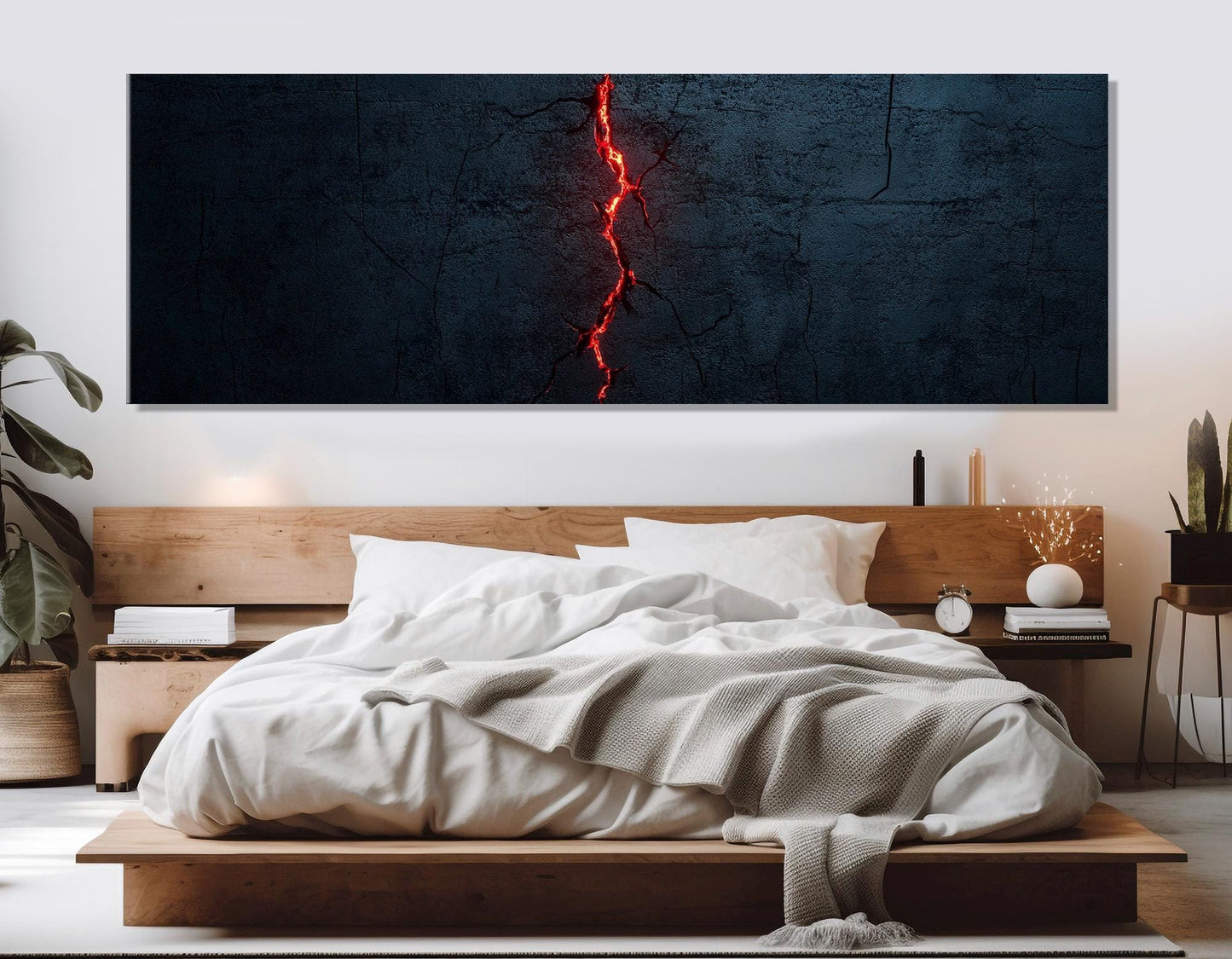 Mysterious Crack Canvas Print – Abstract Wall Art | Framed Canvas Print Ready to Hang