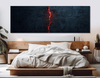 Mysterious Crack Canvas Print – Abstract Wall Art | Framed Canvas Print Ready to Hang