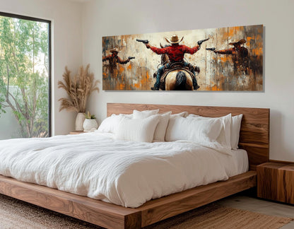 Cowboys Canvas Print - Wild West Wall Art | Framed Cowboy Print Ready to Hang