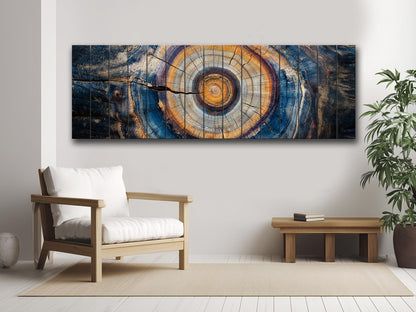 Abstract Wood Texture PRINT on Natural Wood