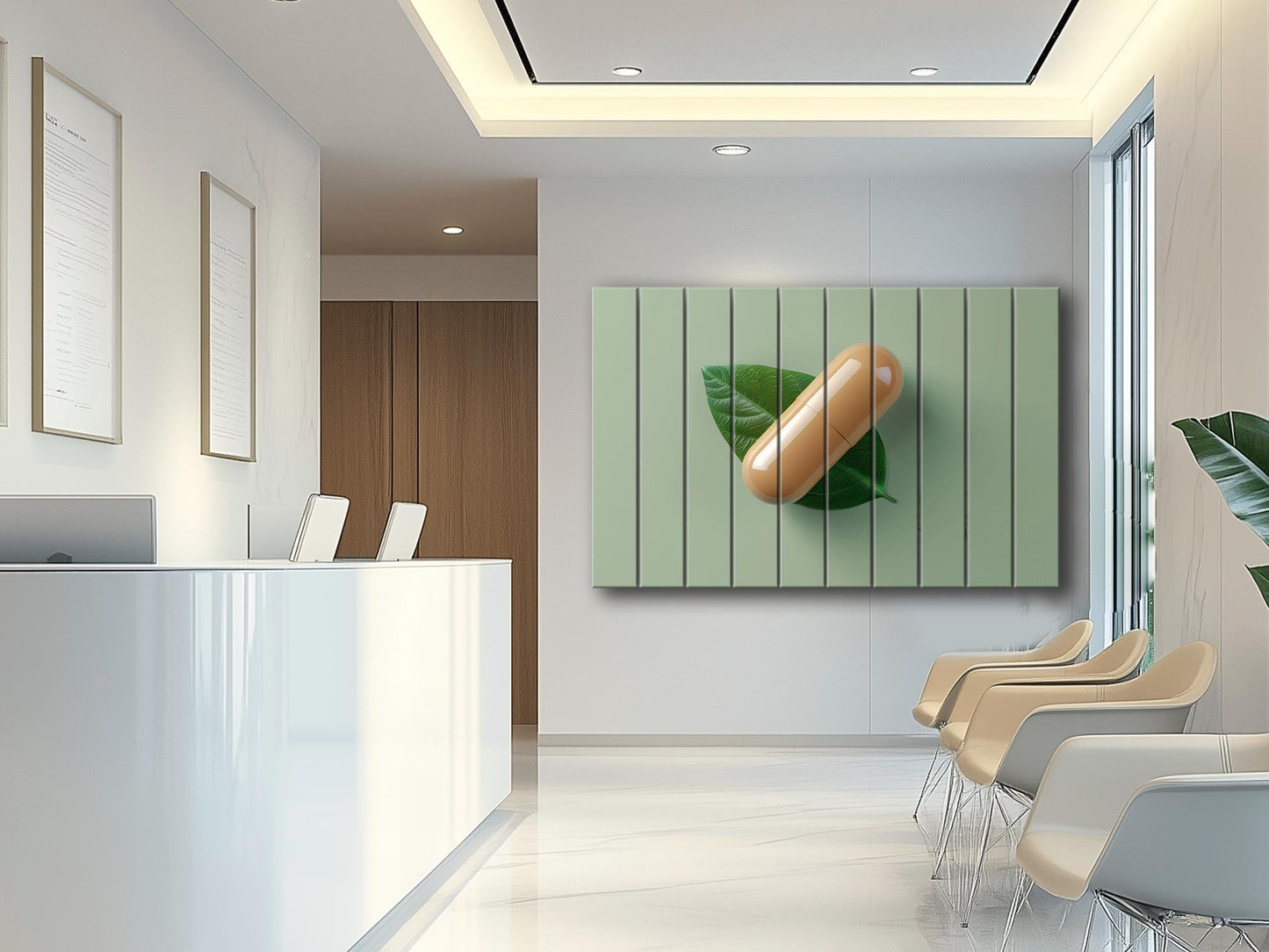 Wood Wall Art – Abstract Medicines Art on Smooth Linden Wood | Pharmacy Decor