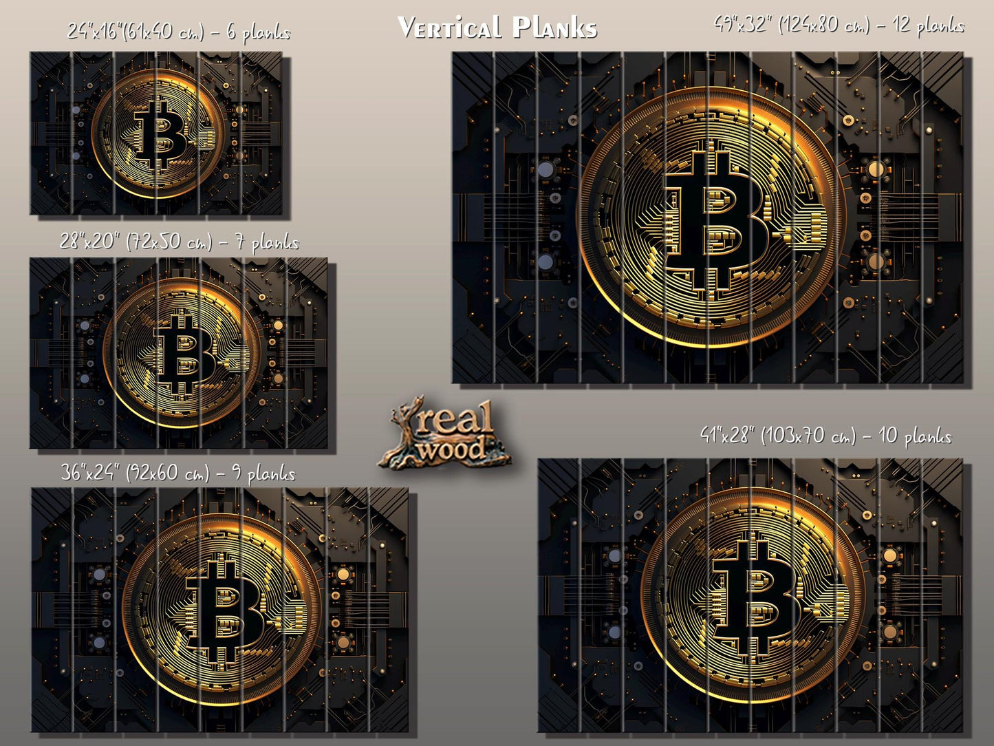 Wood Wall Art - Bitcoin Print on Wood, Crypto Wall Art, Trading Wall Art, Crypto Trader Gift, Crypto Office Wall Decor, Crypto Investor Gift