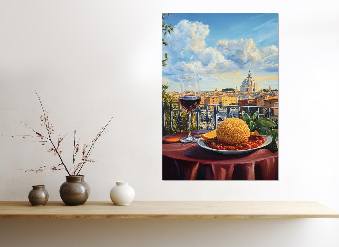 Rome Canvas Print – Supplì Wall Art | Framed Floating Frame Canvas, Ready to Hang