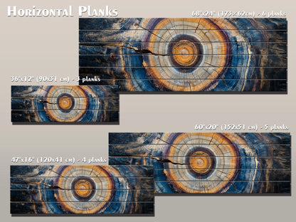 Abstract Wood Texture PRINT on Natural Wood