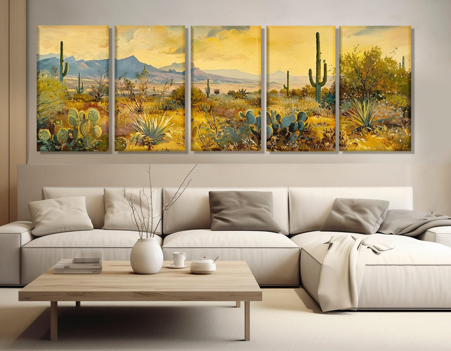 Arizona Desert Canvas Print – Sonoran Desert Wall Art | Framed & Ready to Hang