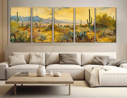 Arizona Desert Canvas Print – Sonoran Desert Wall Art | Framed & Ready to Hang