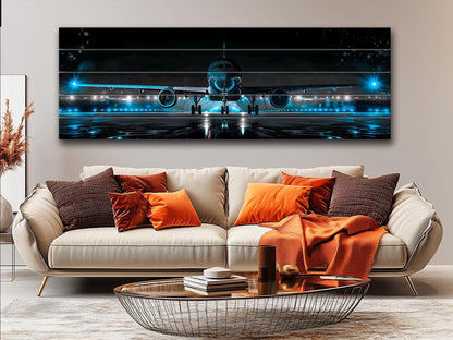 Wood Wall Art - Large Aircraft Wall Art Print on Wood Planks | Pilot Gift Idea