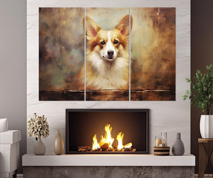 Corgi Canvas Print – Framed Canvas Art | Canine Wall Decor, Ready to Hang