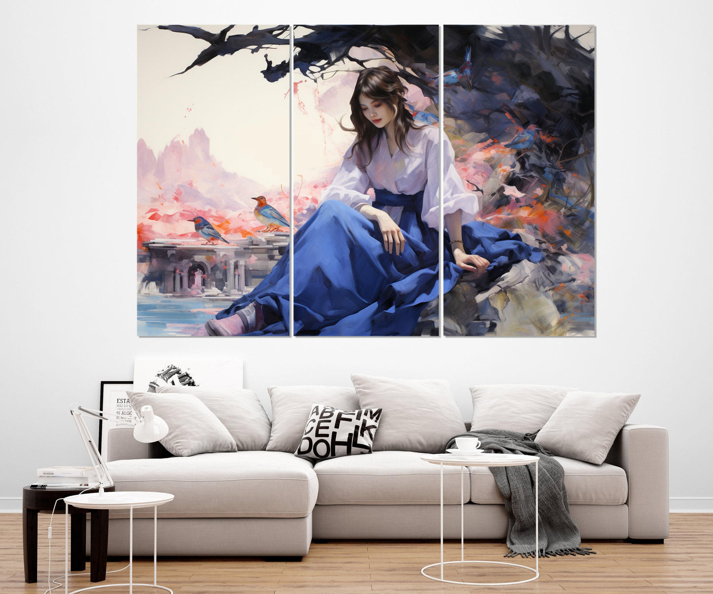 Asian Woman Canvas Print – Japanese Wall Art | Framed & Ready To Hang