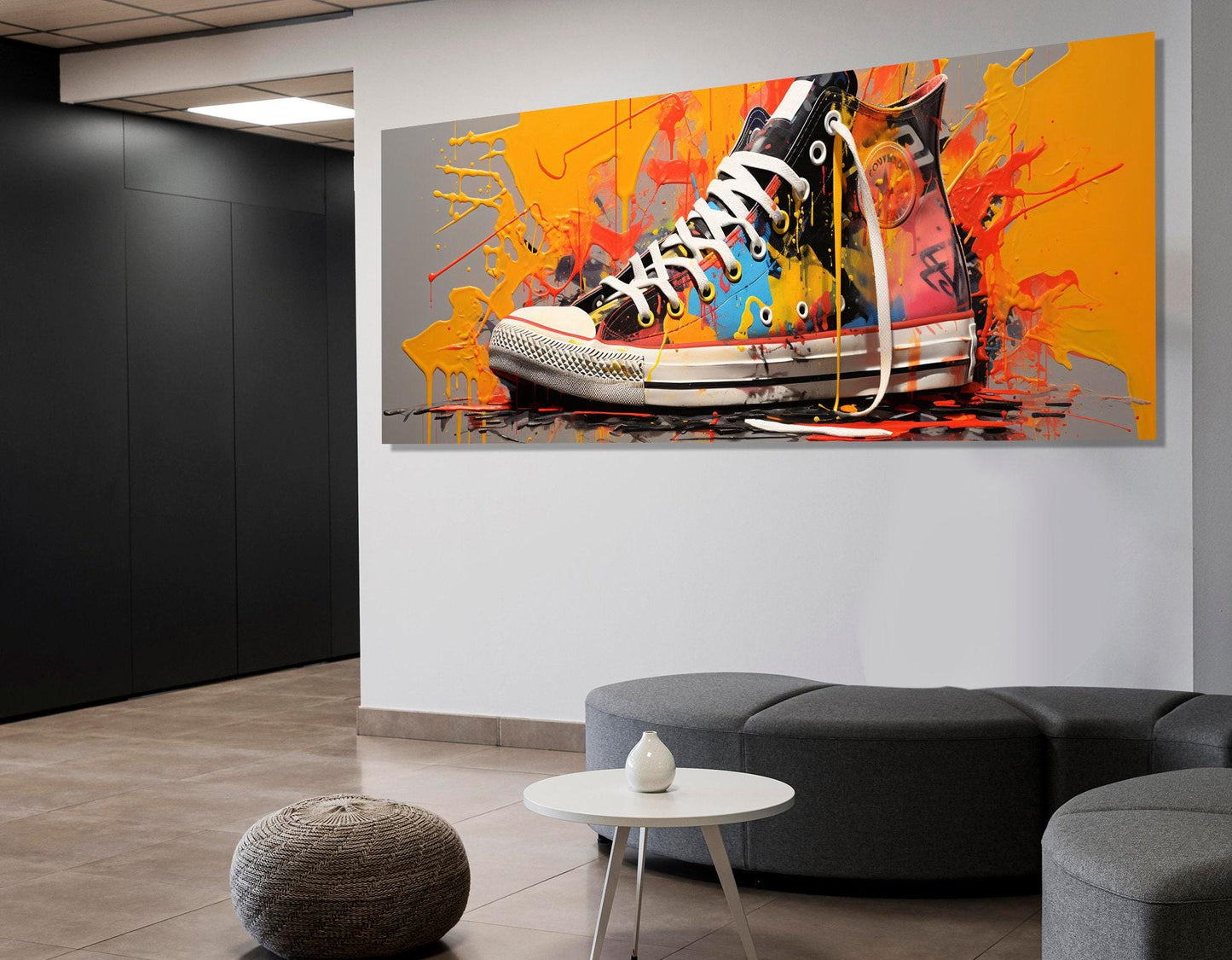 Abstract Graffiti Wall Art – Sneaker Canvas Print | Framed Canvas Art Ready to Hang