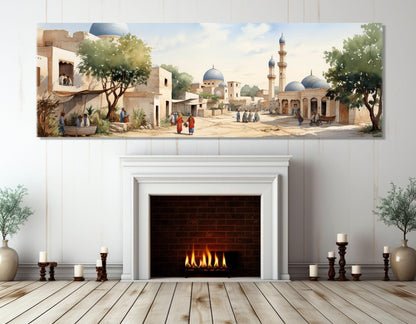 Ancient Oriental Canvas Print – Vintage Asian Wall Art | Framed & Ready to Hang