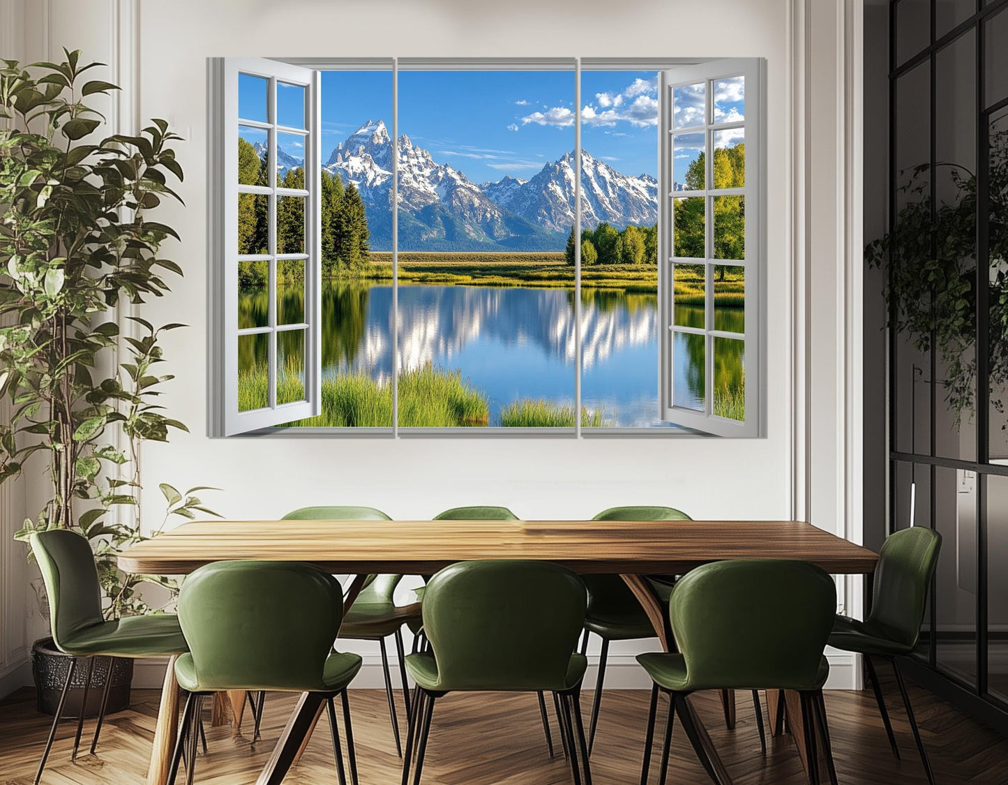 Grand Teton Canvas Print – Ready to Hang Cotton Canvas with Floating Frame | Wyoming Wall Art
