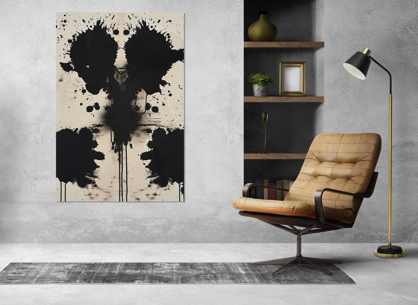 Psychological Canvas Print - Abstract Wall Art | Ready to Hang Framed Decor