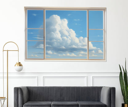 Sky View Canvas Print - Faux Window Canvas Art | Framed, Ready to Hang