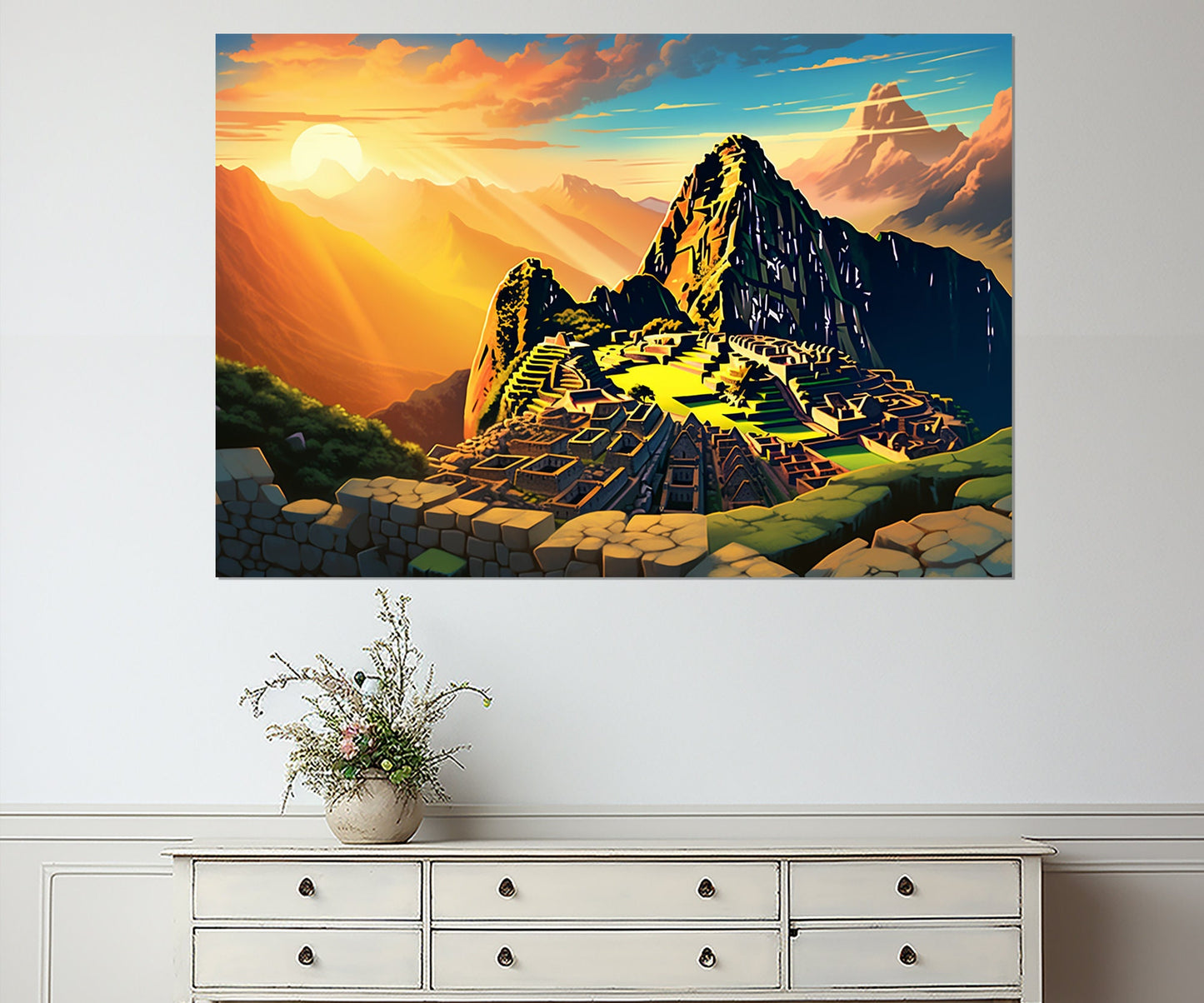 Machu Picchu Canvas Print – Framed Machu Picchu Art | Ready to Hang Wall Decor
