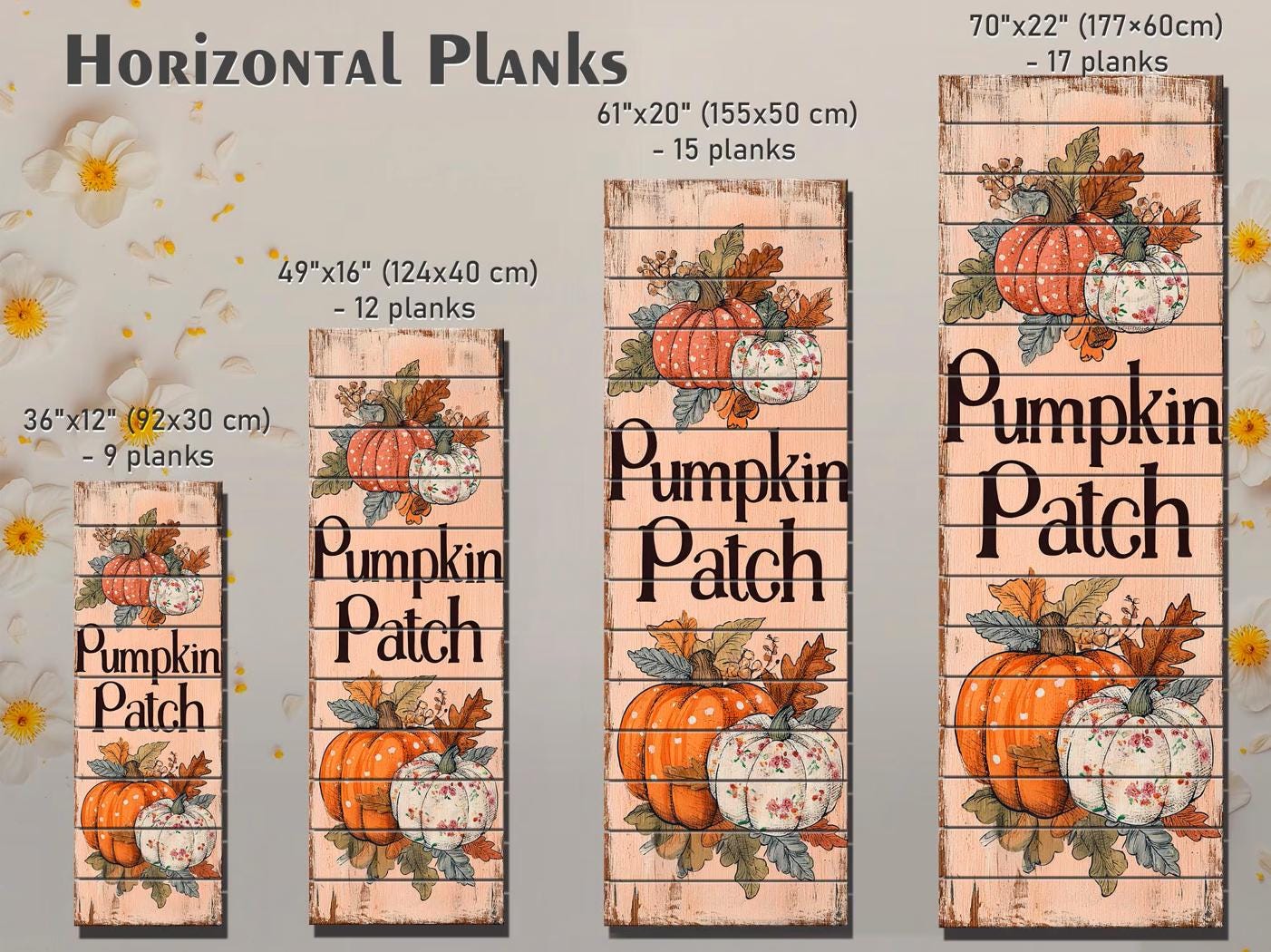 Pumpkin Patch Sign – Rustic Wood Art | Farmhouse Autumn Wall Decor, Cozy Fall Home