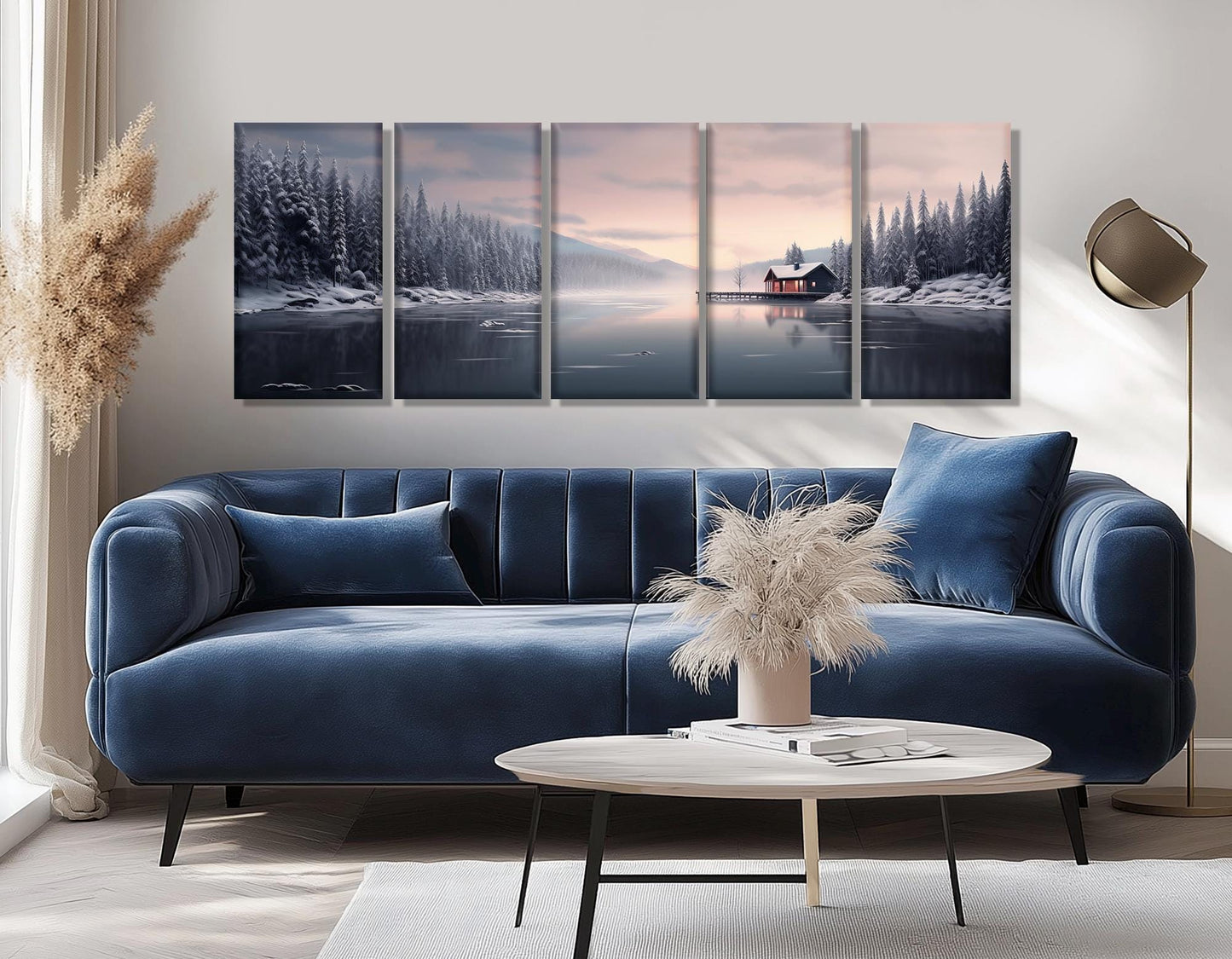 Norwegian Winter Canvas - Framed Canvas Wall Art | Snowy Nature Print Decor