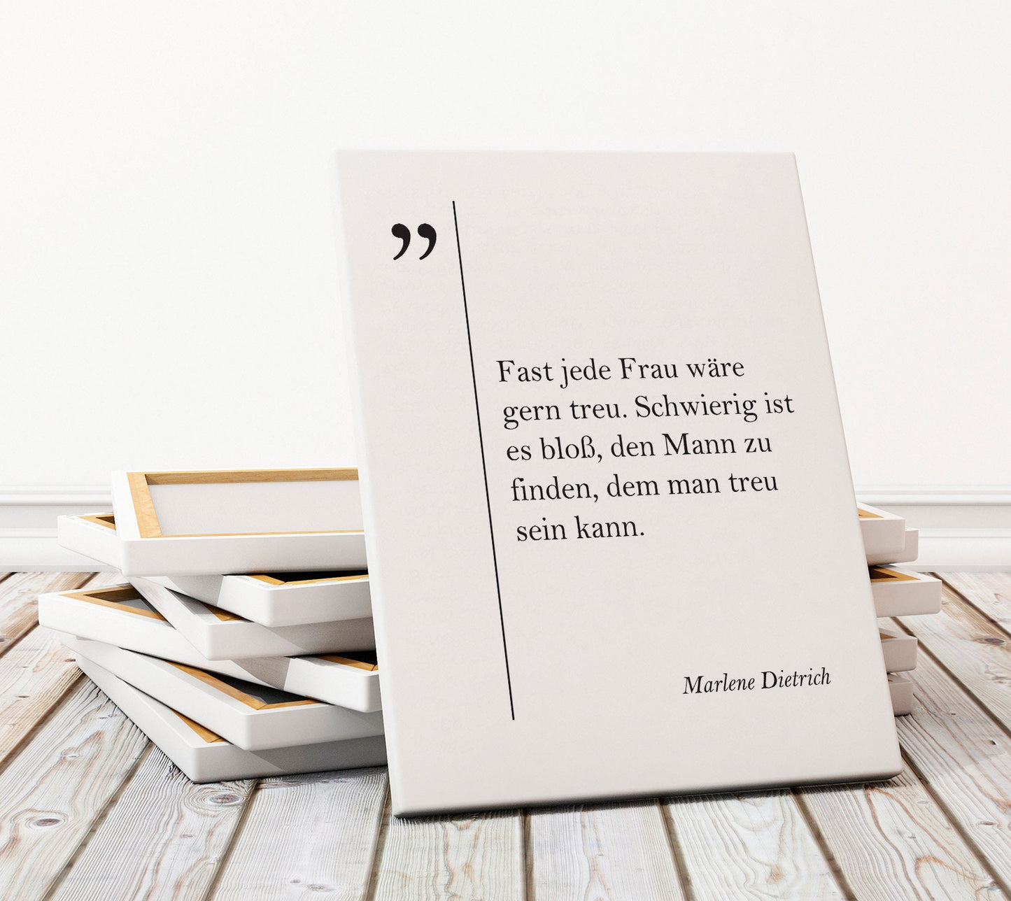 Marlene Dietrich Canvas Print – German Wall Art | Inspirational Quotes on Cotton Canvas