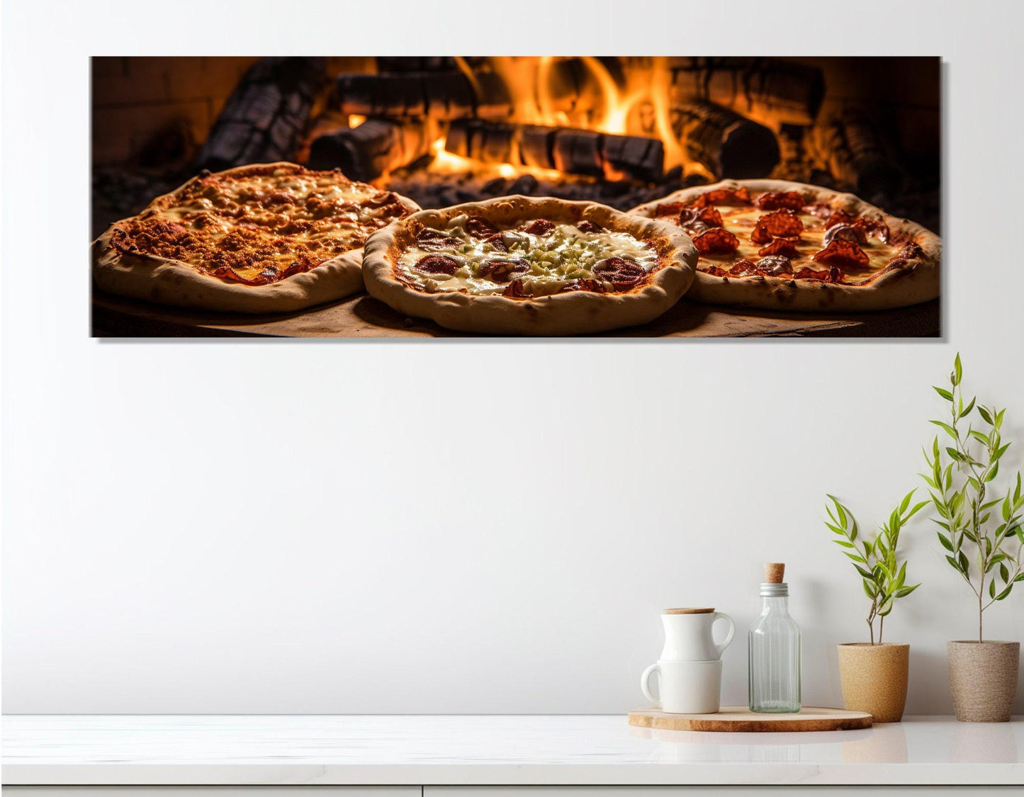 Pizza Canvas Print – Large Framed Cotton Canvas Art | Ready to Hang Wall Decor