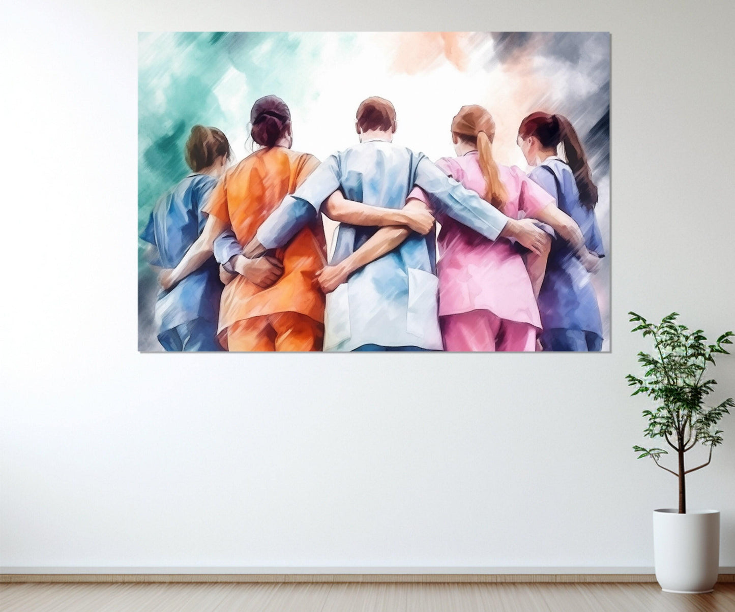 Doctors Wall Art - Framed Medical Art Canvas | Hospital Wall Decor & Doctor Gift Ideas