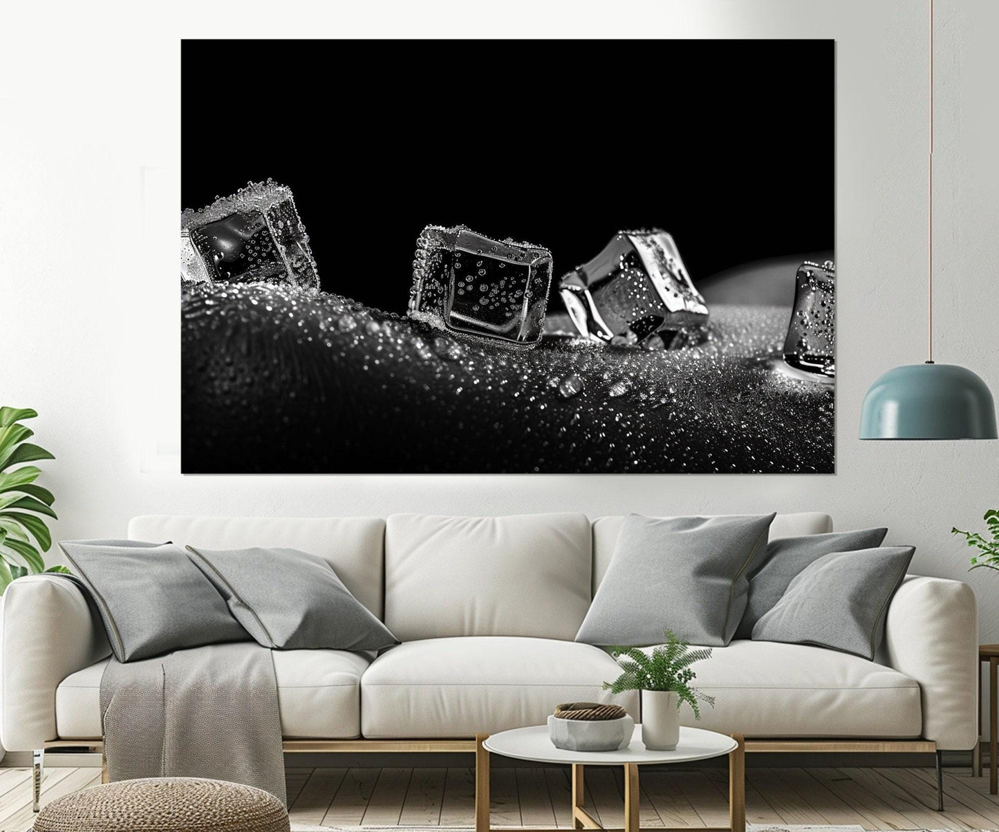 Erotic Wall Art – Abstract Canvas Print | Black and White Sexy Bedroom Decor