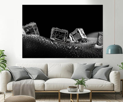 Erotic Wall Art – Abstract Canvas Print | Black and White Sexy Bedroom Decor